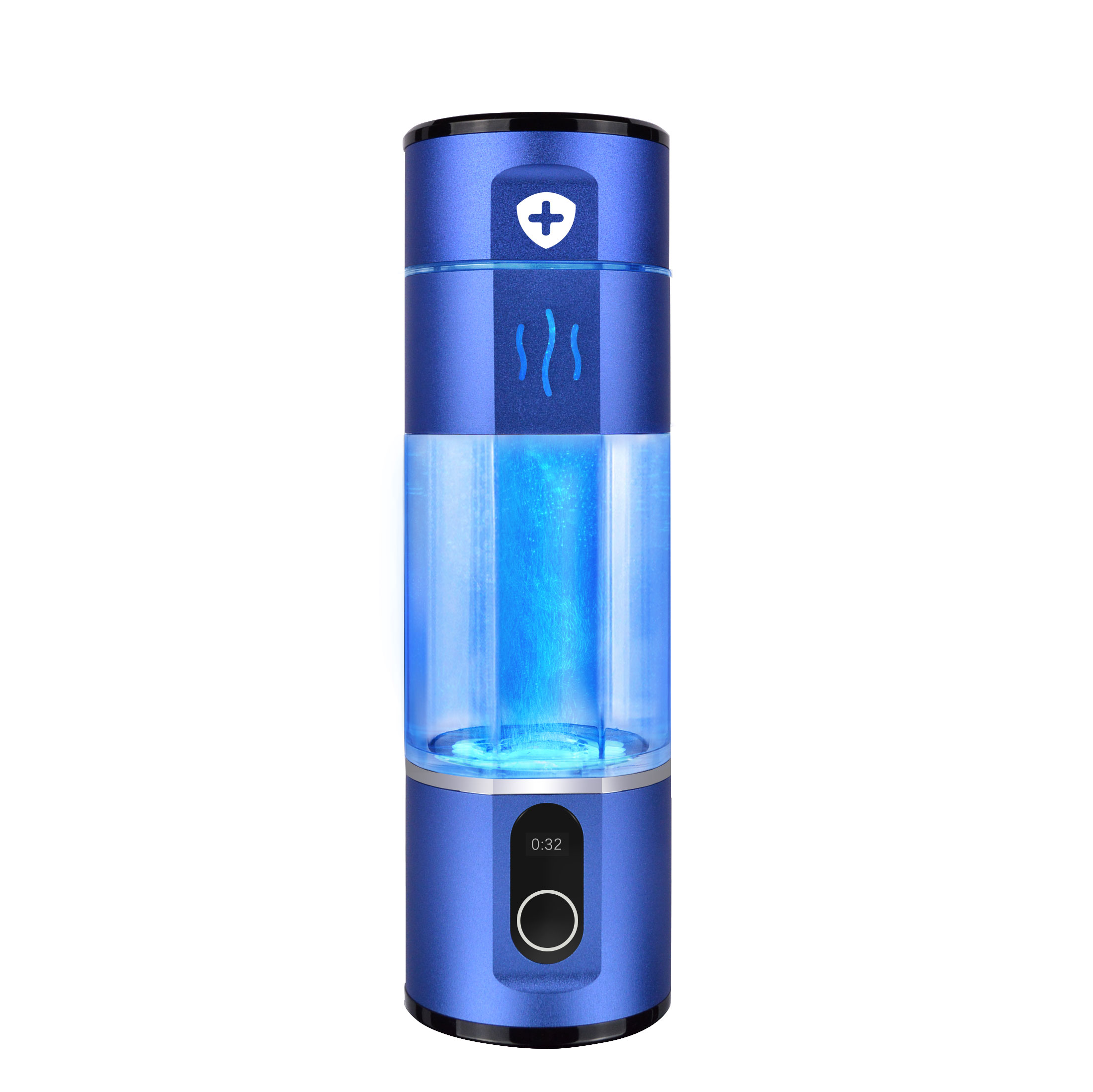 LevelUpWay - Model 2019 - Glass Hydrogen Generator Water Bottle SPE PEM Tech