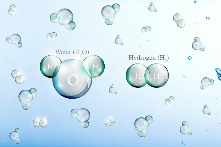 hydrogen water molecule