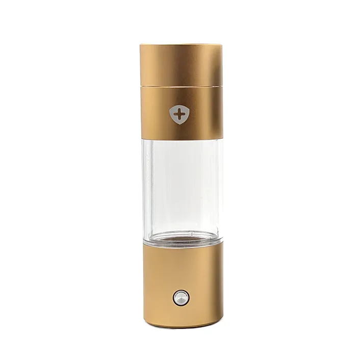 alkaway hydrogen water bottle gold