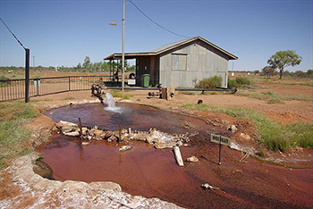 Bore water pond